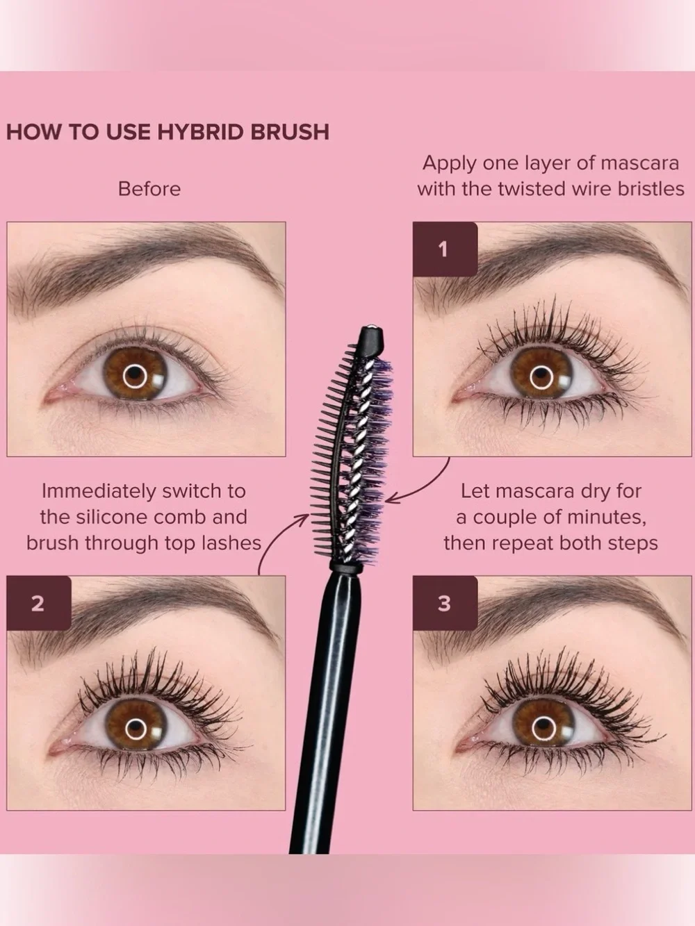 WHATS UP BEAUTY Watch Me! Volumizing and Lengthening Mascara 10ml BRAND NEW